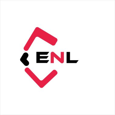 ENL yaratıcı minimalist harf logosu. ENL eşsiz vektör baş harfleri alfabe harf logosu tasarımı