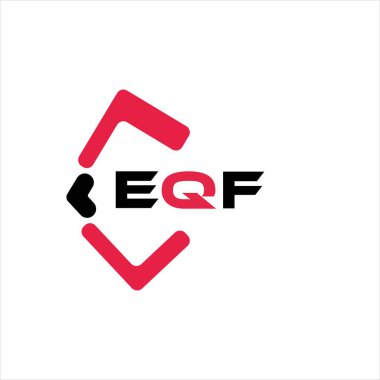 EQF yaratıcı minimalist harf logosu. EQF benzersiz vektör baş harfleri harf logosu tasarımı