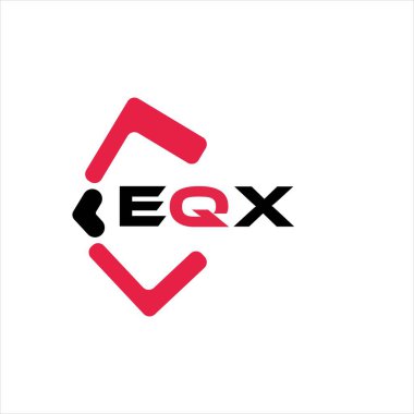 EQX yaratıcı minimalist harf logosu. EQX benzersiz vektör baş harfleri harf logosu tasarımı
