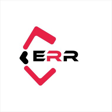 ERR yaratıcı minimalist harf logosu. ERR benzersiz vektör baş harfleri alfabe harfi logo tasarımı