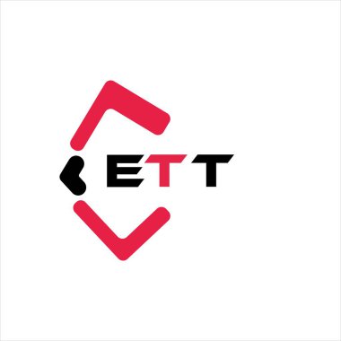 ETT yaratıcı minimalist harf logosu. ETT benzersiz vektör baş harfleri harf logosu tasarımı