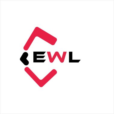 EWL yaratıcı minimalist harf logosu. EWL benzersiz vektör baş harfleri harf logosu tasarımı