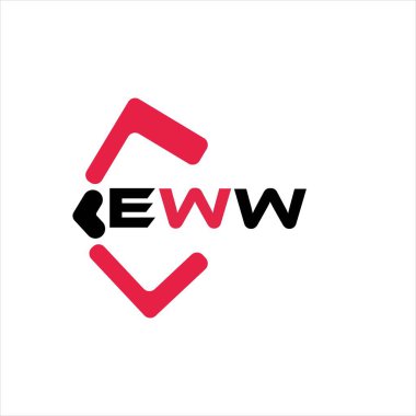 EWW yaratıcı minimalist harf logosu. EWW benzersiz vektör baş harfleri harf logosu tasarımı