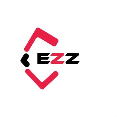 EZZ yaratıcı minimalist harf logosu. EZZ benzersiz vektör baş harfleri harf logosu tasarımı
