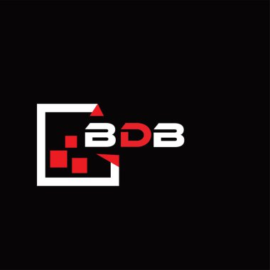 BDB yaratıcı minimalist harf logosu. BDB eşsiz vektör baş harfleri alfabe harfi logo tasarımı