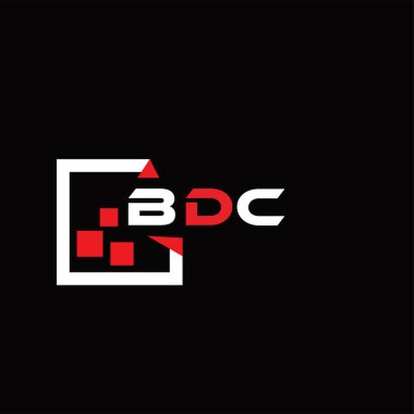 BDC yaratıcı minimalist harf logosu. BDC eşsiz vektör baş harfleri alfabe harf logosu tasarımı