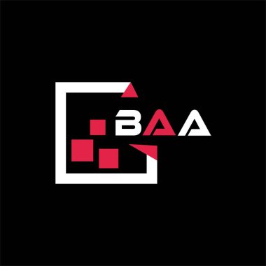 BAA yaratıcı minimalist harf logosu. BAA eşsiz vektör baş harfleri alfabe harf logosu tasarımı