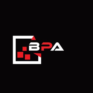 BPA yaratıcı minimalist harf logosu. BPA eşsiz vektör baş harfleri alfabe harf logosu tasarımı