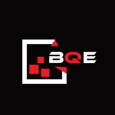 BQE yaratıcı minimalist harf logosu. BQE eşsiz vektör baş harfleri harf logosu tasarımı