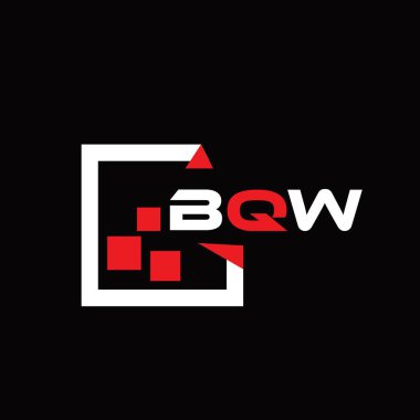 BQW yaratıcı minimalist harf logosu. BQW eşsiz vektör baş harfleri harf logosu tasarımı