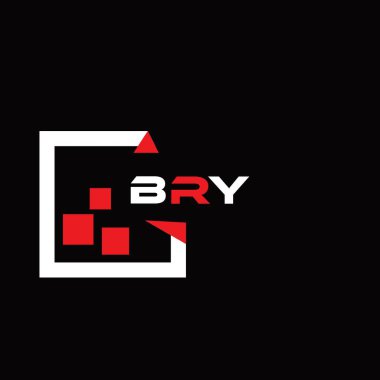 BRY yaratıcı minimalist harf logosu. BRY benzersiz vektör baş harfleri alfabe harfi logo tasarımı