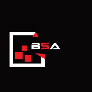 BSA yaratıcı minimalist harf logosu. BSA benzersiz vektör baş harfleri harf logosu tasarımı