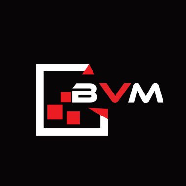 BVM yaratıcı minimalist harf logosu. BVM eşsiz vektör baş harfleri alfabe harfi logo tasarımı