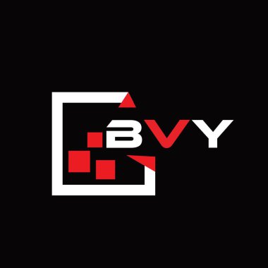 BVY yaratıcı minimalist harf logosu. BVY benzersiz vektör baş harfleri harf logosu tasarımı