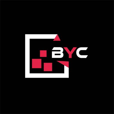 PrintBYC yaratıcı minimalist harf logosu. BYC benzersiz vektör baş harfleri harf logosu tasarımı
