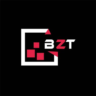 BZT yaratıcı minimalist harf logosu. BZT eşsiz vektör baş harfleri harf logosu tasarımı