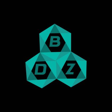 BDZ yaratıcı minimalist harf logosu. BDZ eşsiz vektör baş harfleri alfabe harfi logo tasarımı