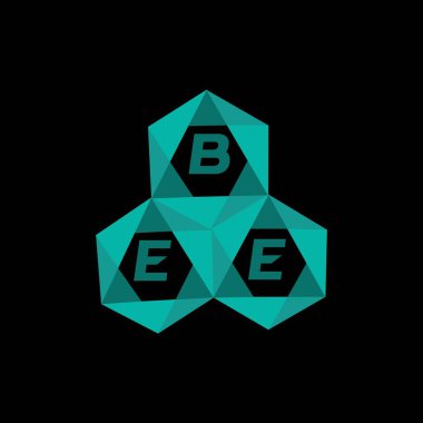 Arı yaratıcı minimalist harf logosu. Bee eşsiz vektör baş harfleri alfabe harf logosu tasarımı
