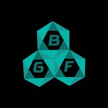 BGF yaratıcı minimalist harf logosu. BGF eşsiz vektör baş harfleri alfabe harfi logosu BGF yaratıcı minimalist harf logosu. BGF eşsiz vektör baş harfleri alfabe harfi logo tasarımı