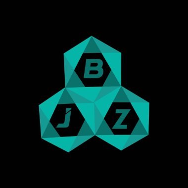 BJZ yaratıcı minimalist harf logosu. BJZ benzersiz vektör baş harfleri harf logosu tasarımı