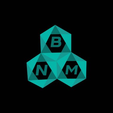 BNM yaratıcı minimalist harf logosu. BNM eşsiz vektör baş harfleri alfabe harfi logo tasarımı