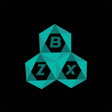 BZX yaratıcı minimalist harf logosu. BZX eşsiz vektör baş harfleri alfabe harfi logo tasarımı