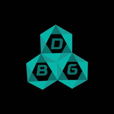 DBG yaratıcı minimalist harf logosu. DBG benzersiz vektör baş harfleri harf logosu tasarımı