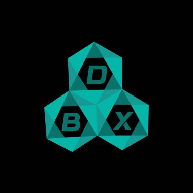 DBX yaratıcı minimalist harf logosu. DBX benzersiz vektör baş harfleri harf logosu tasarımı