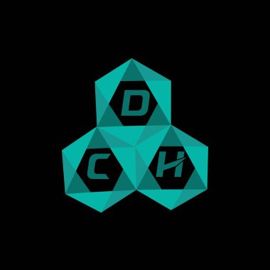 DCH yaratıcı minimalist harf logosu. DCH benzersiz vektör baş harfleri alfabe harfi logo tasarımı