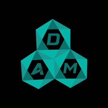 DMA yaratıcı minimalist harf logosu. DMA benzersiz vektör baş harfleri alfabe harfi logo tasarımı