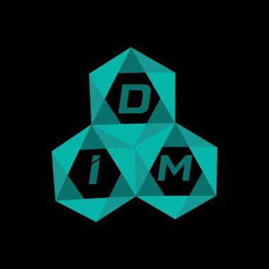 DMI yaratıcı minimalist harf logosu. DMI benzersiz vektör baş harfleri harf logosu tasarımı