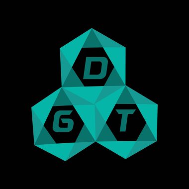 DTG yaratıcı minimalist harf logosu. DTG benzersiz vektör baş harfleri harf logosu tasarımı