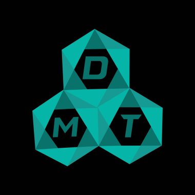 DTM yaratıcı minimalist harf logosu. DTM benzersiz vektör baş harfleri harf logosu tasarımı