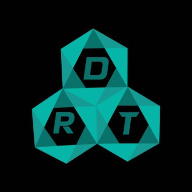 DTR yaratıcı minimalist harf logosu. DTR benzersiz vektör baş harfleri harf logosu tasarımı