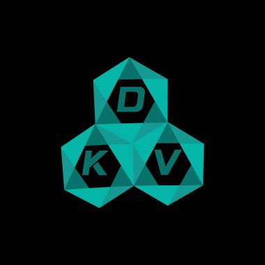 DVK yaratıcı minimalist harf logosu. DVK benzersiz vektör baş harfleri alfabe harfi logo tasarımı