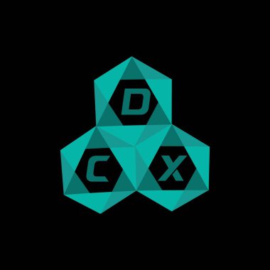 DXC yaratıcı minimalist harf logosu. DXC benzersiz vektör baş harfleri harf logosu tasarımı