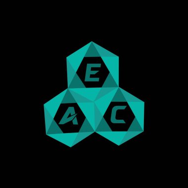 EAC yaratıcı minimalist harf logosu. EAC benzersiz vektör baş harfleri alfabe harfi logosu dizayn EAC yaratıcı minimalist harf logosu. EAC benzersiz vektör baş harfleri harf logosu tasarımı