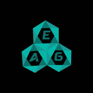 EAG yaratıcı minimalist harf logosu. EAG benzersiz vektör baş harfleri harf logosu tasarımı