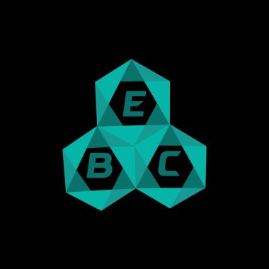 EBC yaratıcı minimalist harf logosu. EBC eşsiz vektör baş harfleri alfabe harfi logosu EBC yaratıcı minimalist harf logosu. EBC benzersiz vektör baş harfleri harf logosu tasarımı