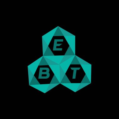 EBT yaratıcı minimalist harf logosu. EBT eşsiz vektör baş harfleri alfabe harfi logosu EBT tasarımı yaratıcı minimalist harf logosu. EBT benzersiz vektör baş harfleri harf logosu tasarımı