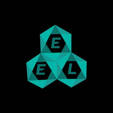 EDL yaratıcı minimalist harf logosu. EDL benzersiz vektör baş harfleri harf logosu tasarımı