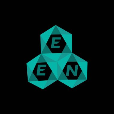 EDN yaratıcı minimalist harf logosu. EDN benzersiz vektör baş harfleri harf logosu tasarımı