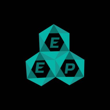 EDP yaratıcı minimalist harf logosu. EDP benzersiz vektör baş harfleri alfabe harfi logo tasarımı