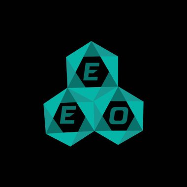 EDO yaratıcı minimalist harf logosu. EDO benzersiz vektör baş harfleri harf logosu tasarımı