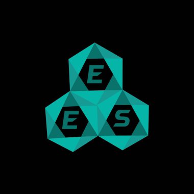 Yaratıcı minimalist harf logosu. EDS benzersiz vektör baş harfleri harf logosu tasarımı