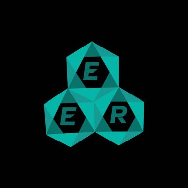 EDR yaratıcı minimalist harf logosu. EDR benzersiz vektör baş harfleri harf logosu tasarımı