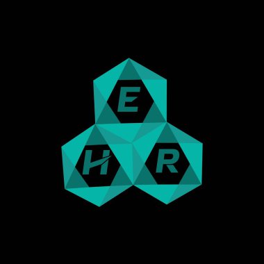 EHR yaratıcı minimalist harf logosu. EHR benzersiz vektör baş harfleri alfabe harfi logosu dizaynı EHR yaratıcı minimalist harf logosu. EHR benzersiz vektör baş harfleri harf logosu tasarımı