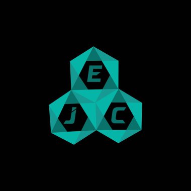 EJC yaratıcı minimalist harf logosu. EJC benzersiz vektör baş harfleri harf logosu tasarımı