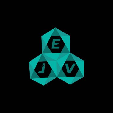 EJV yaratıcı minimalist harf logosu. EJV benzersiz vektör baş harfleri harf logosu tasarımı