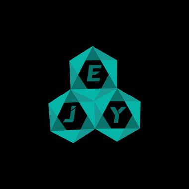 EJY yaratıcı minimalist harf logosu. EJY benzersiz vektör baş harfleri harf logosu tasarımı